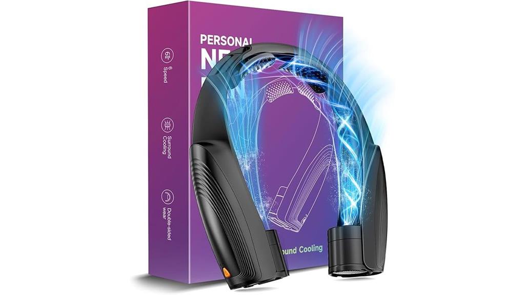 rechargeable portable neck fan