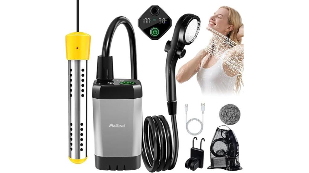 rechargeable portable shower
