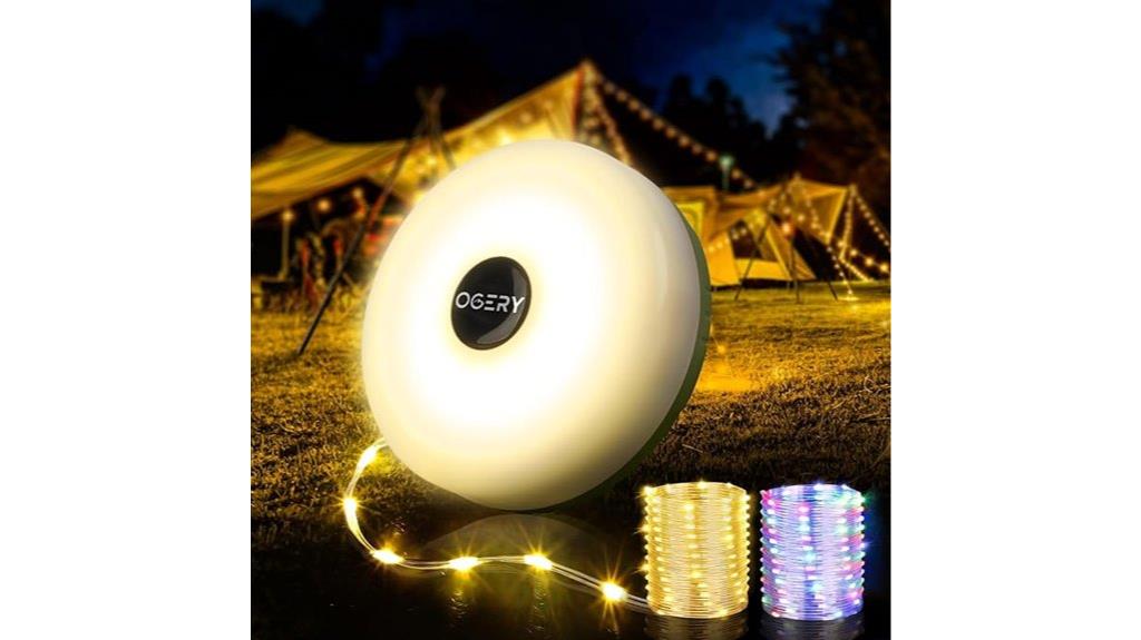 rechargeable tent light with modes