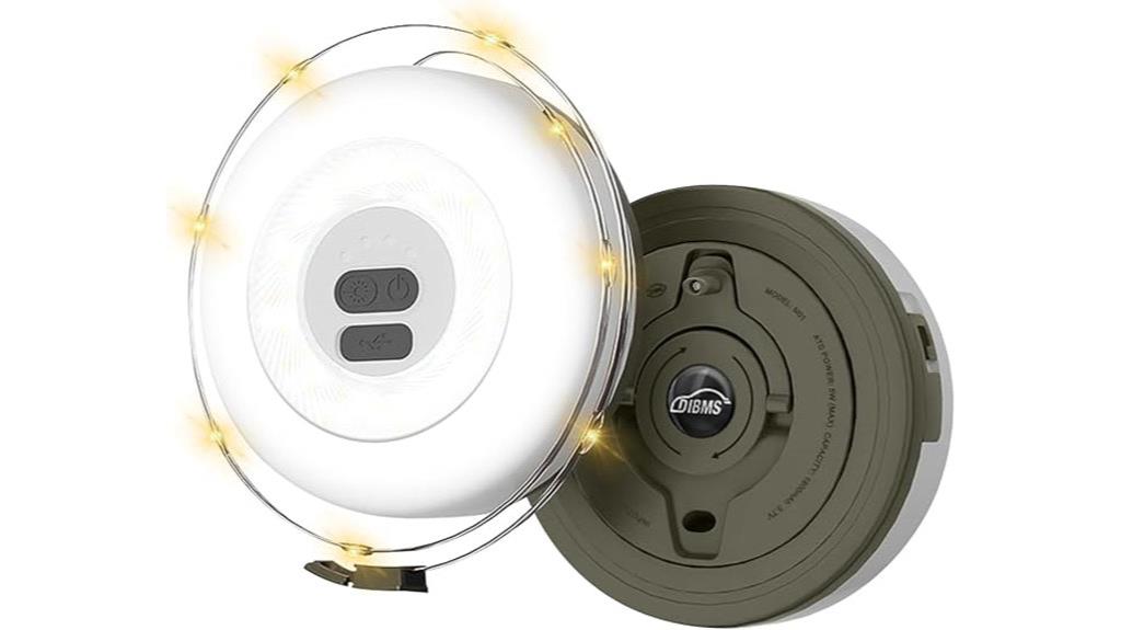 rechargeable waterproof camping lights