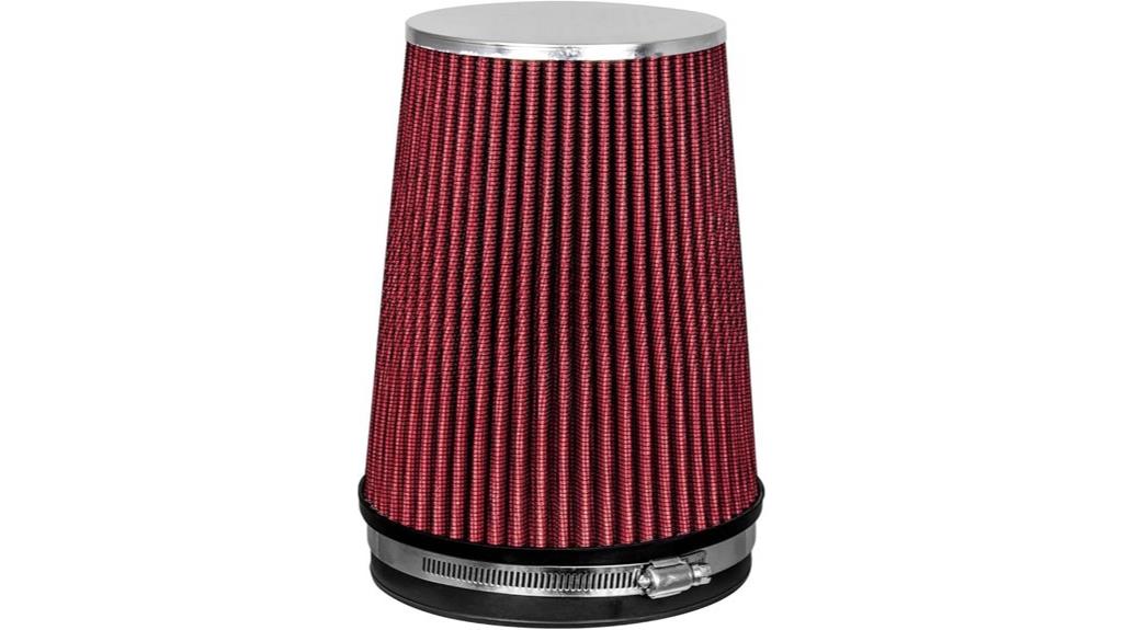 red 6 inch inlet filter