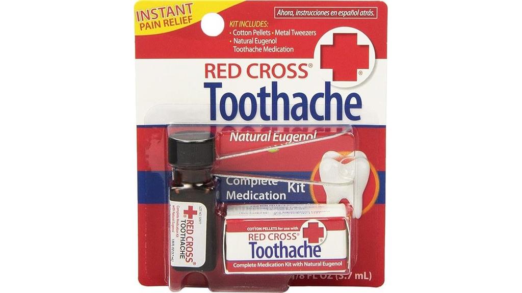 red cross tooth pain kit