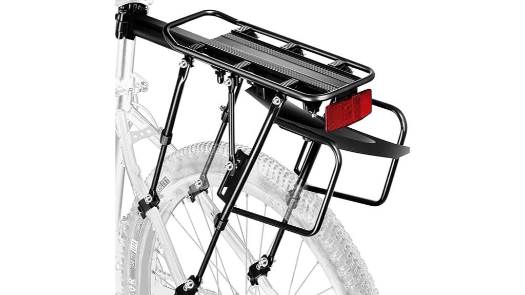 reflective quick release bike rack