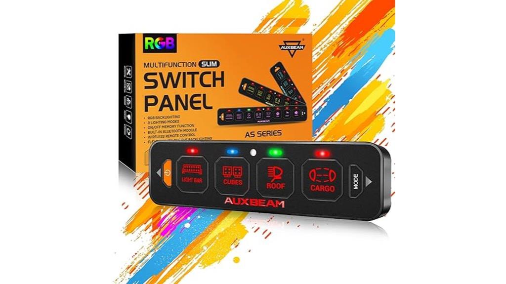 rgb backlit switch panel