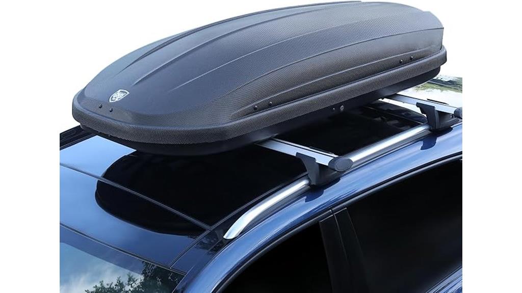 roof cargo carrier with locks