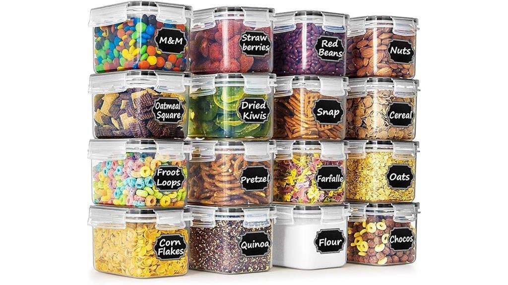 set of 16 storage containers