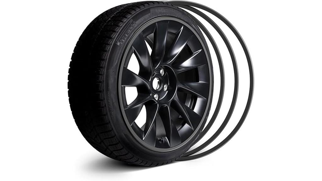 set of four alloy wheel protectors