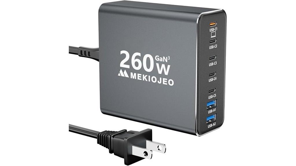 seven port gan charger