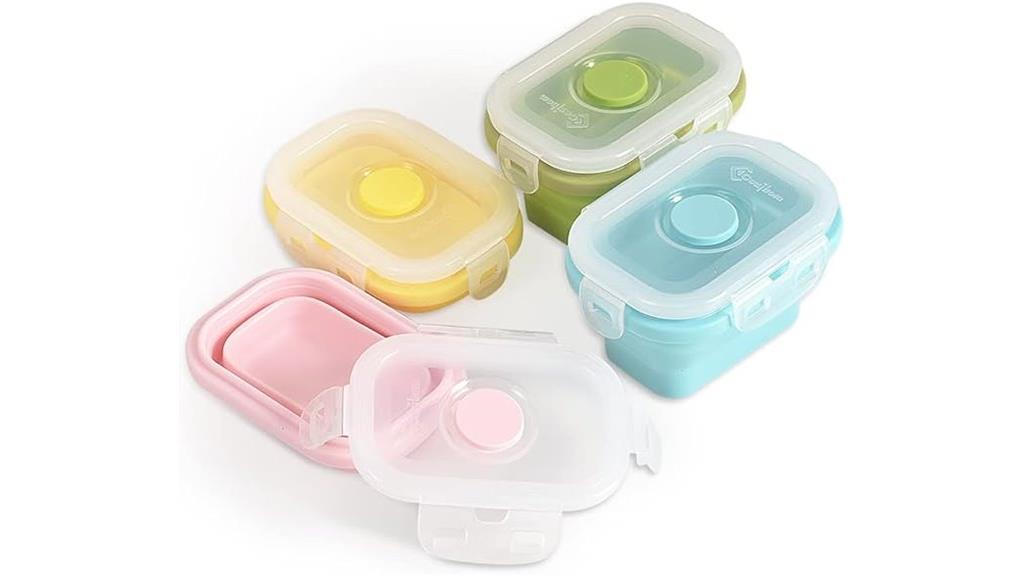 silicone food storage containers