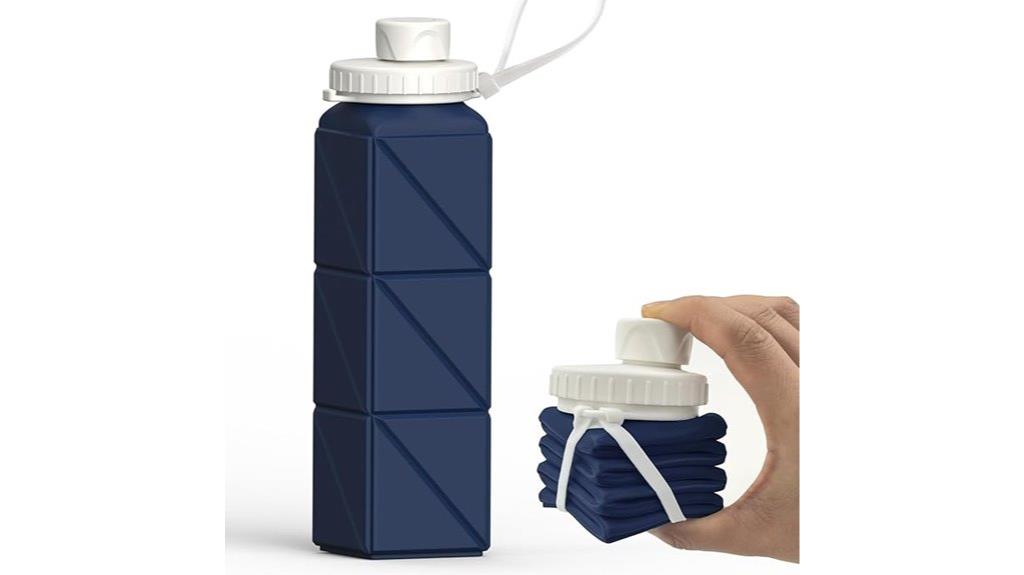 silicone travel water bottle
