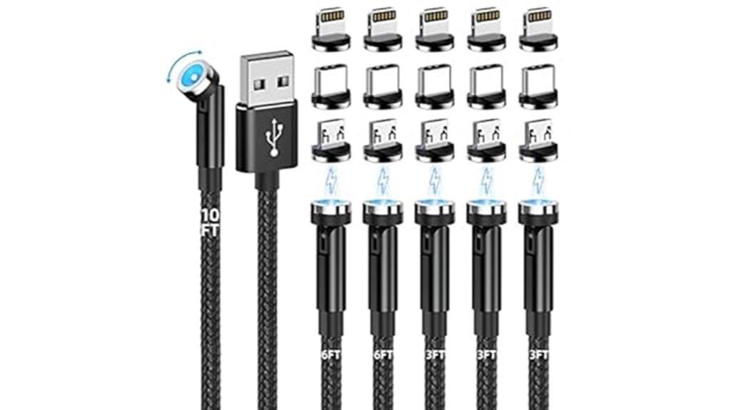 six pack magnetic usb cables