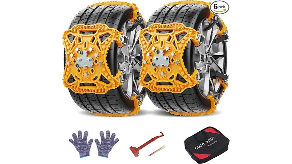 six pack snow chains