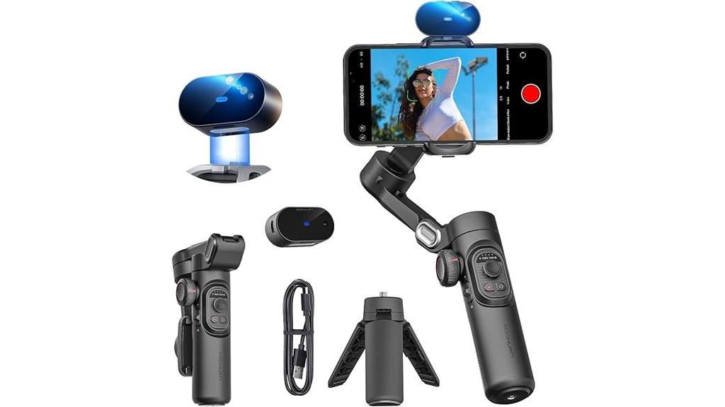 smartphone gimbal stabilizer black