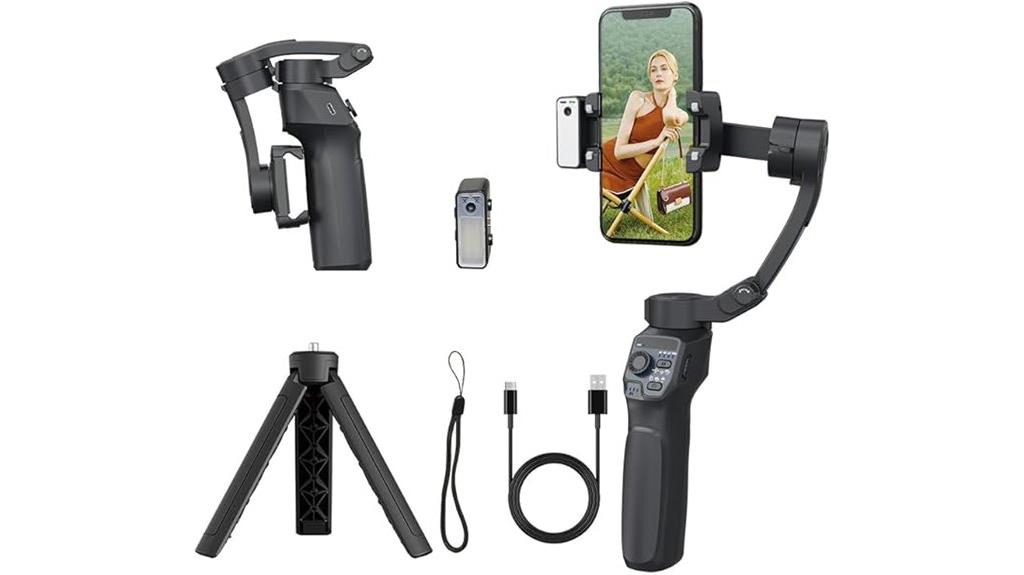 smartphone gimbal with light