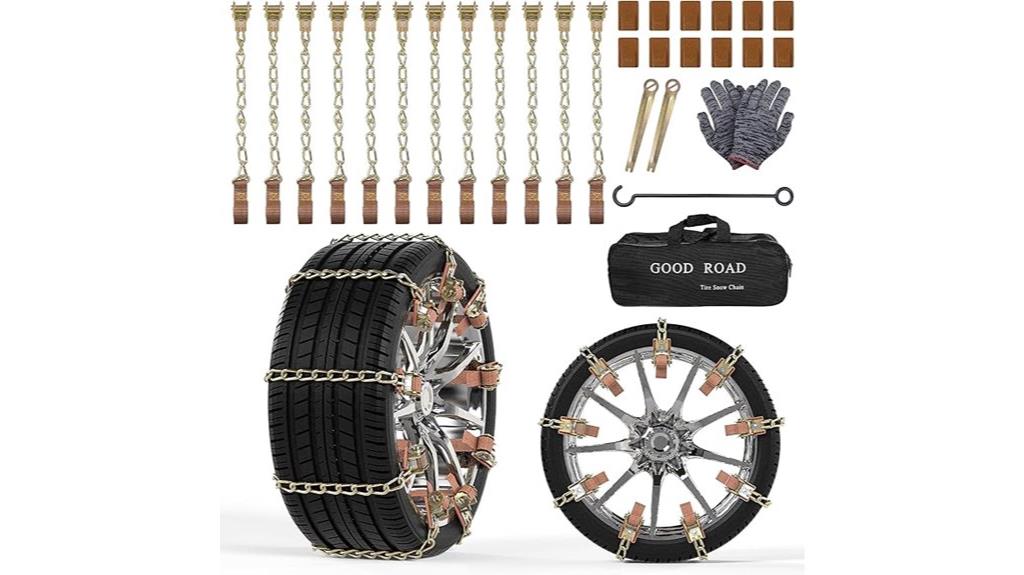 snow tire chain pack