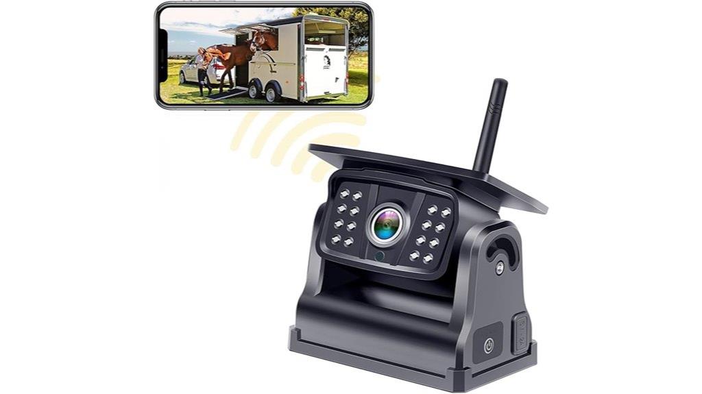 solar powered magnetic backup camera