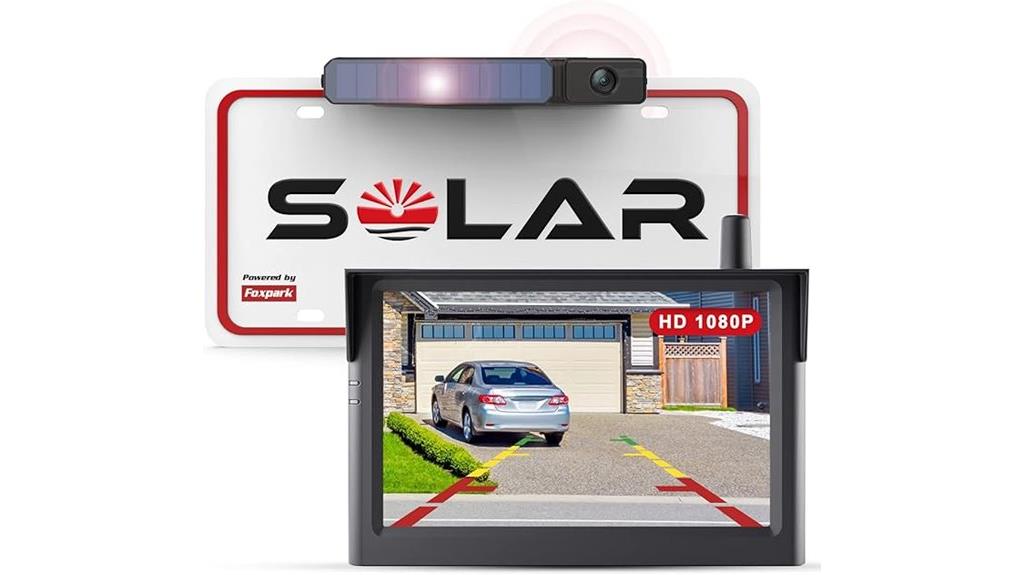 solar wireless backup camera
