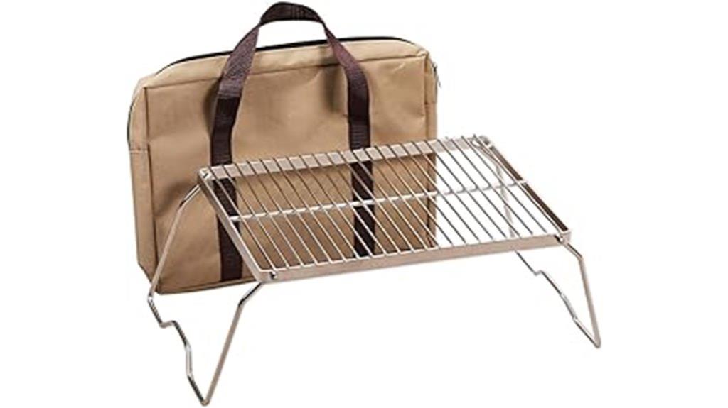 stainless steel folding grill