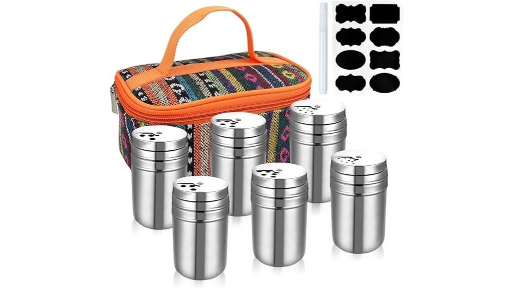 stainless steel spice set