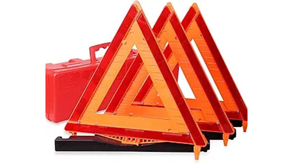 three dot approved warning triangles