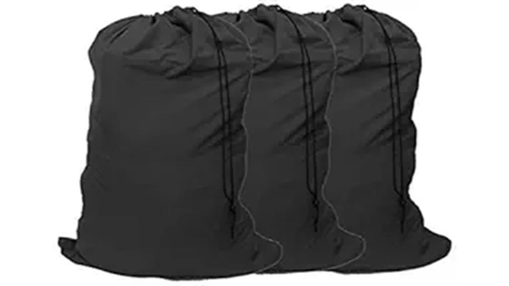 three extra large laundry bags