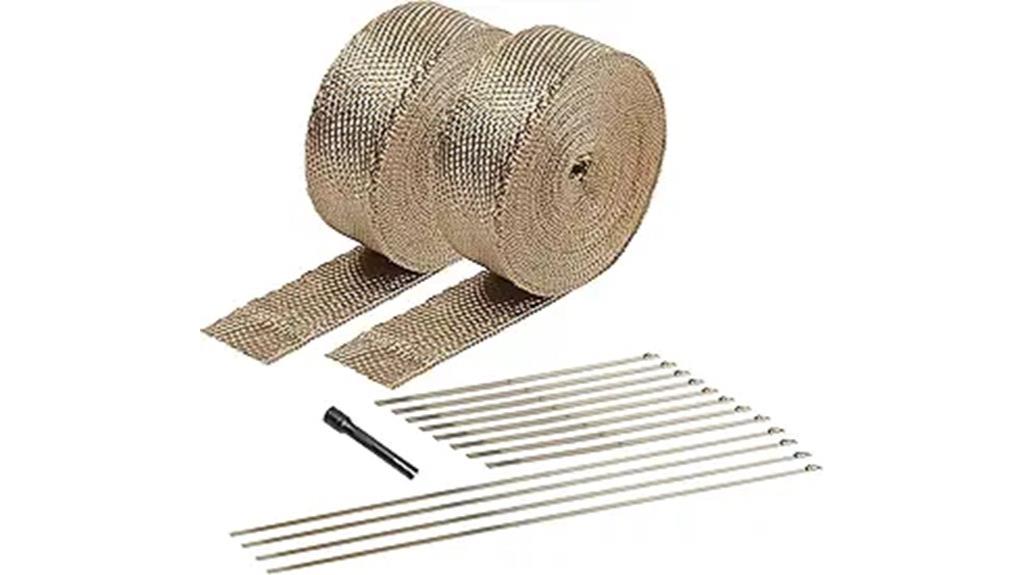 titanium exhaust heat wrap