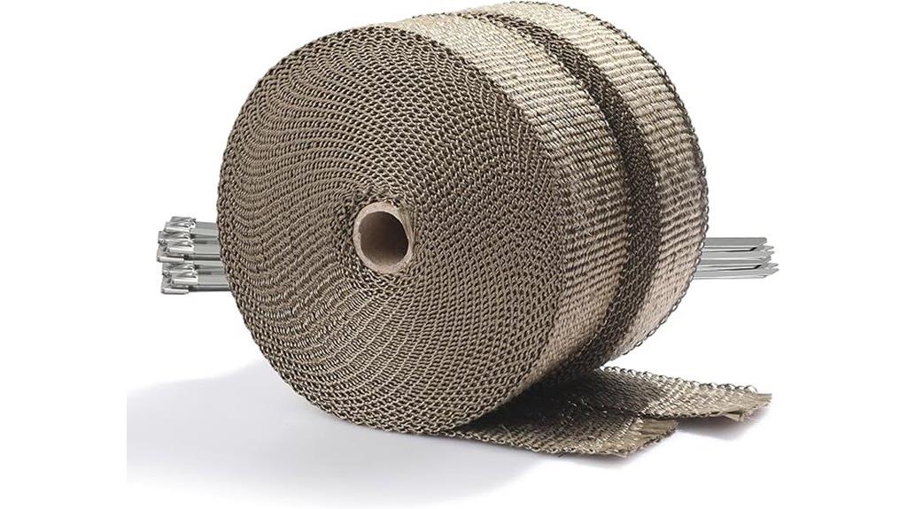 titanium exhaust wrap kit