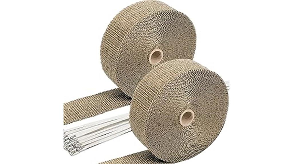 titanium exhaust wrap pack