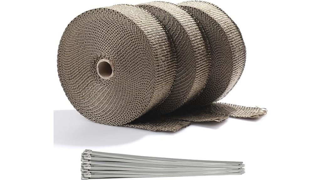 titanium header wrap kit