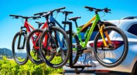 top hitch bike racks