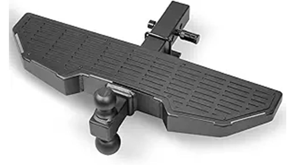 trailer hitch step with mounts