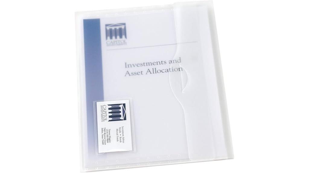 transparent document storage wallet