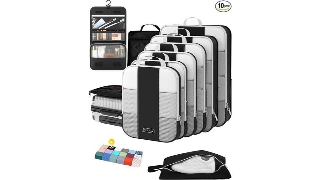 travel packing cube set