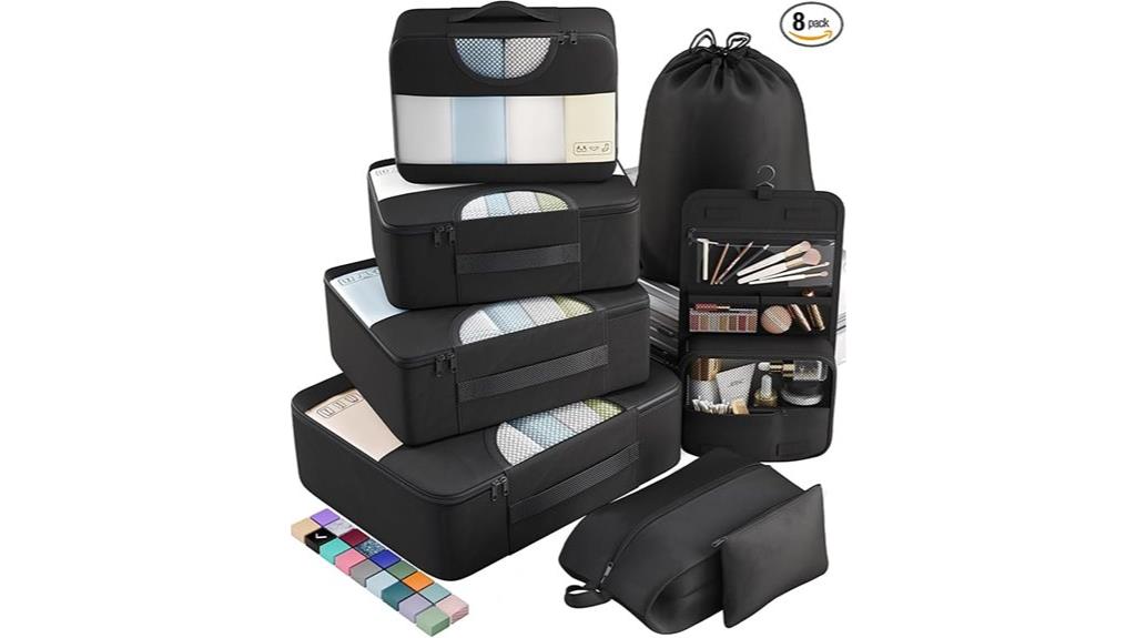 travel packing cubes sets