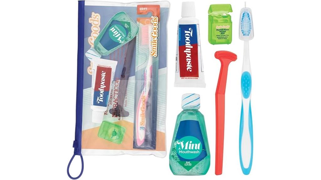 travel sized dental care kit
