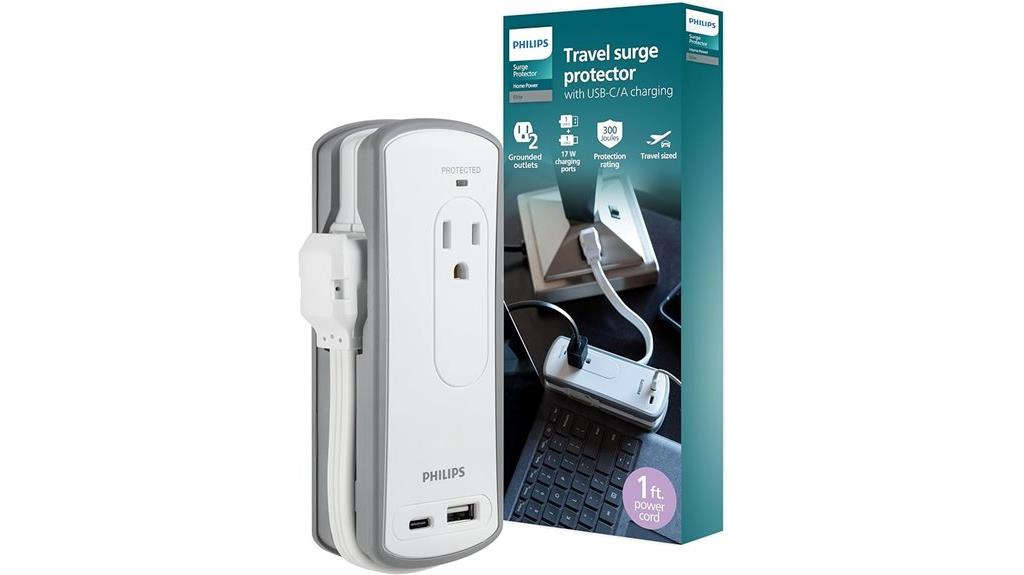 travel surge protector with usb