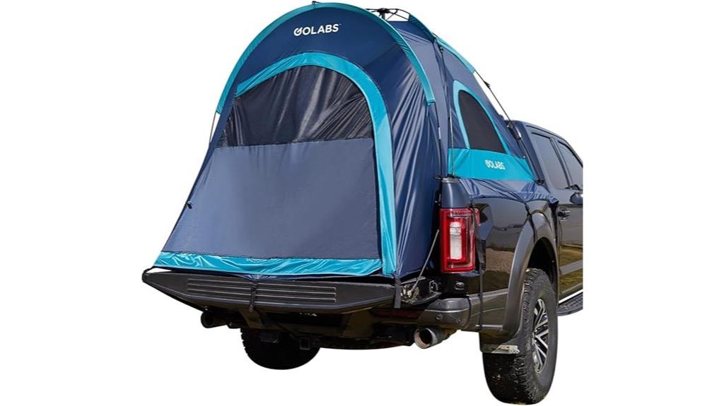 truck bed tent size