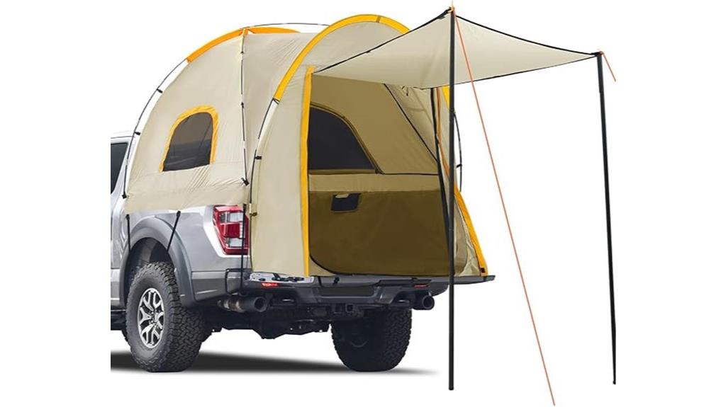 truck bed tent with shade