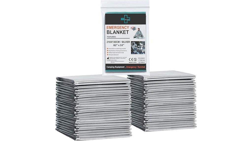 twelve pack emergency blankets