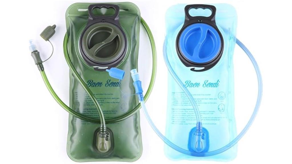 two 2l hydration bladders
