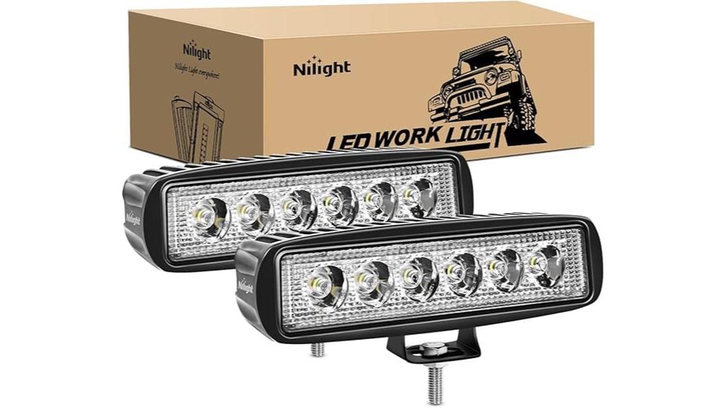 two 6 inch led pods