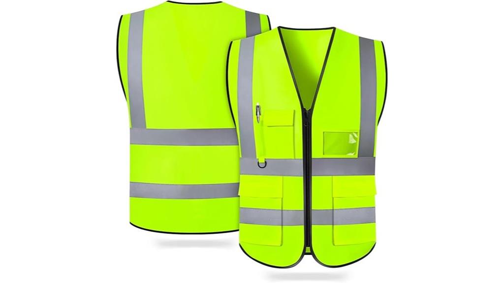 unisex reflective safety vest