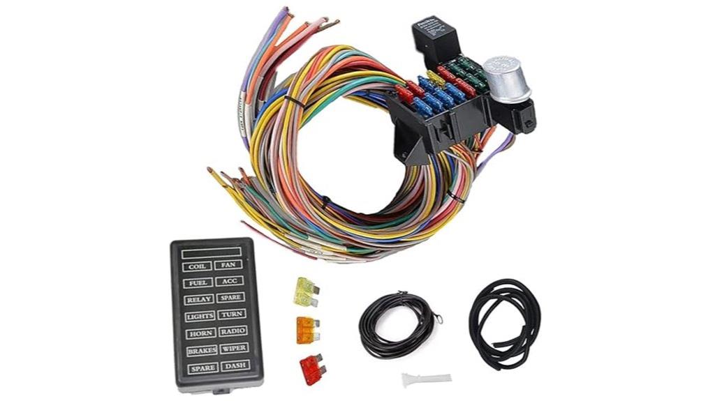 universal 14 circuit wiring harness