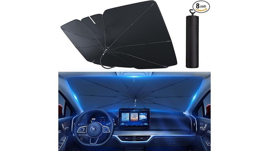 universal windshield sunshade