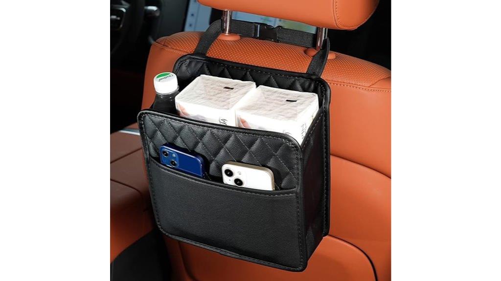 vehicle backseat storage organizer