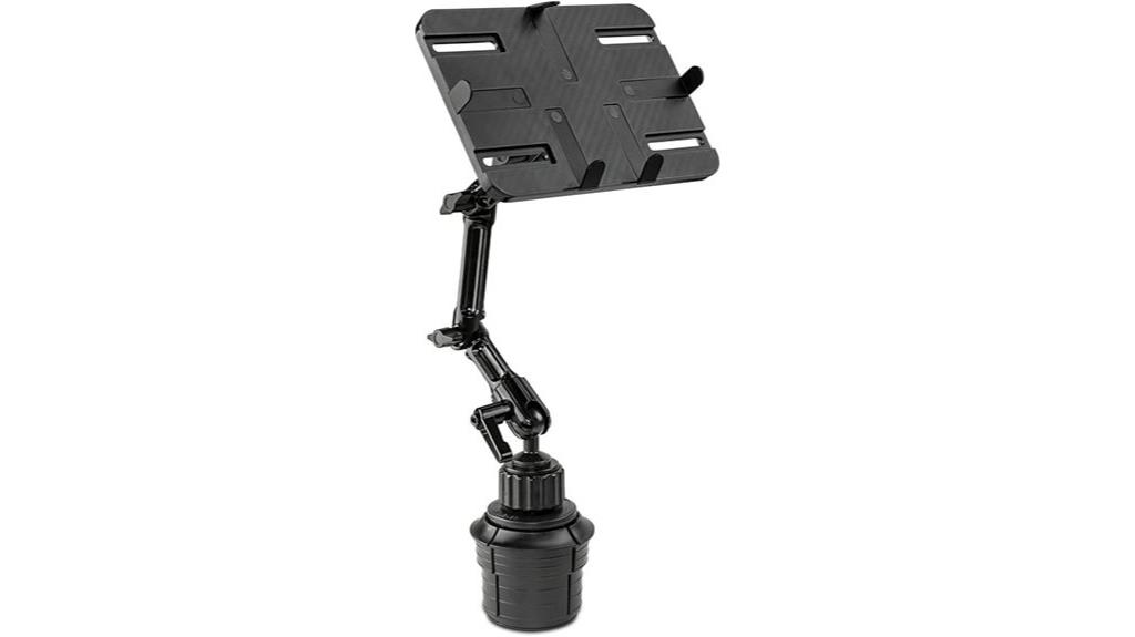vehicle cup holder tablet mount