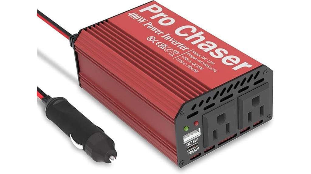 vehicle inverter with usb