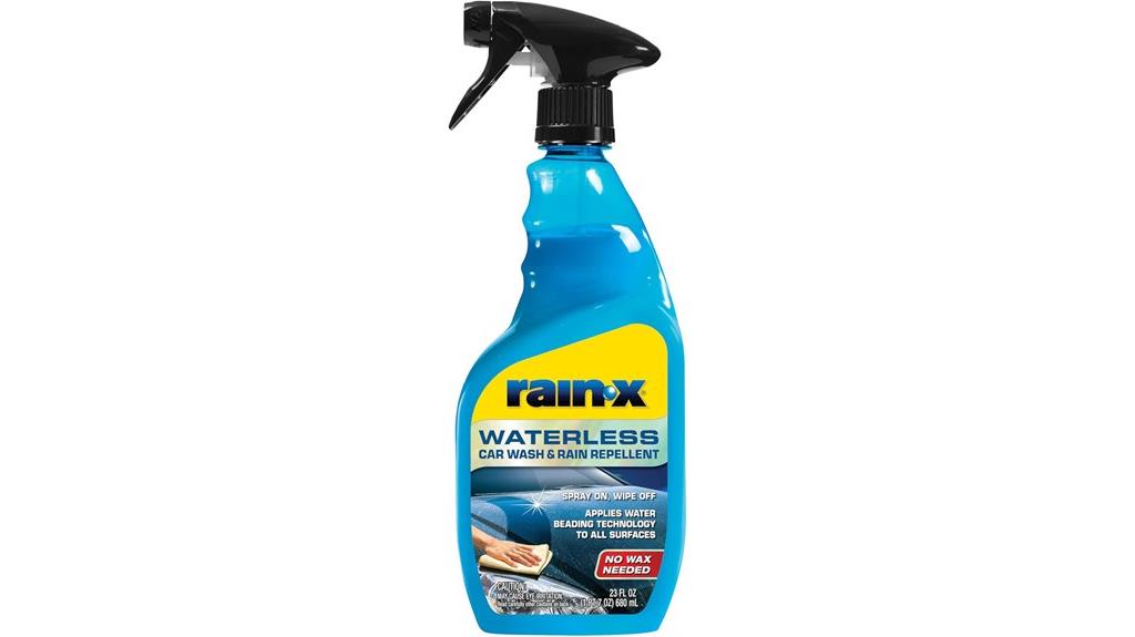 waterless rain repellent wash
