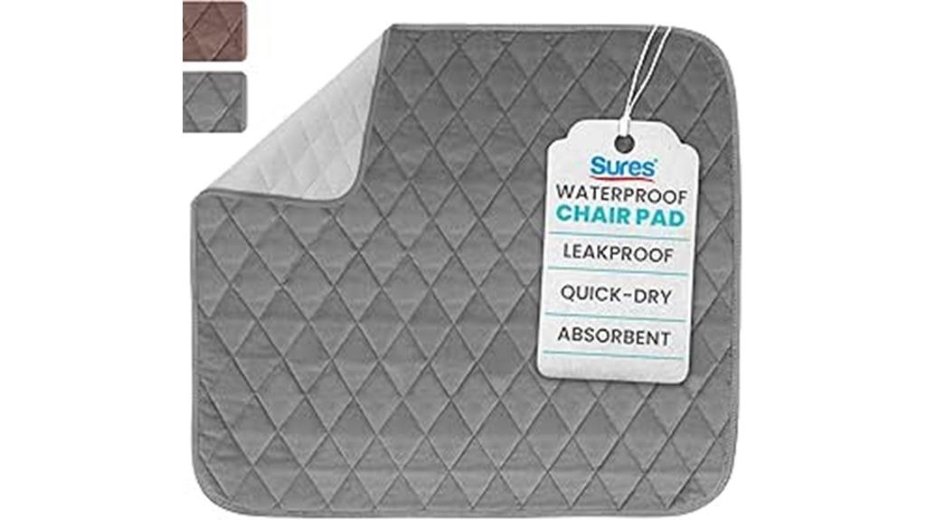 waterproof incontinence chair pads