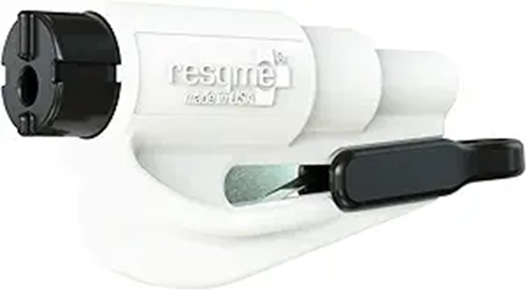 white emergency car escape tool